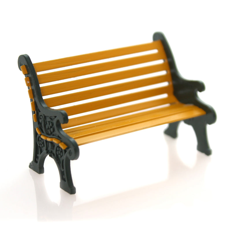 Enesco Wrought Iron Park Bench - One Accessory 1.5 Inch, Steel - General Village Christmas 52302 (26856)
