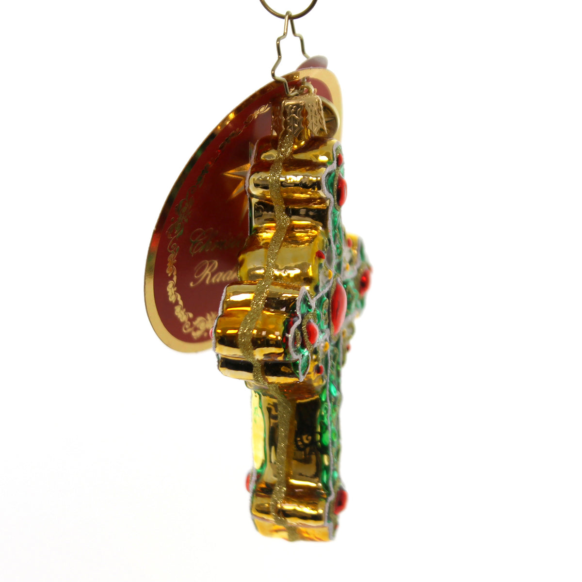 Christopher Radko Traditional Rood Gem - - SBKGifts.com