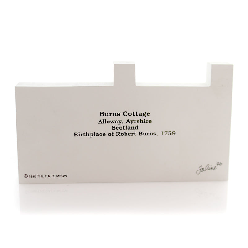 Cats Meow Village Burns Cottage - - SBKGifts.com