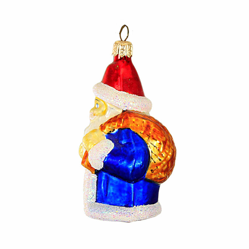 Christopher Radko Company Blue Santa - - SBKGifts.com