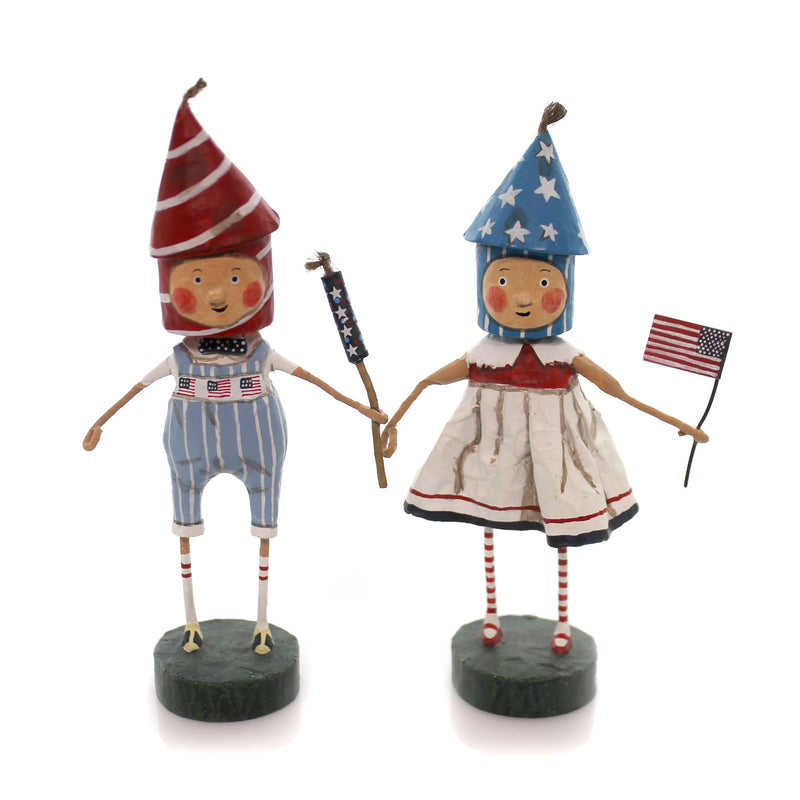 Lori Mitchell Lil' Firecrackers Resin July Fourth Partiotic 34036 (27359)
