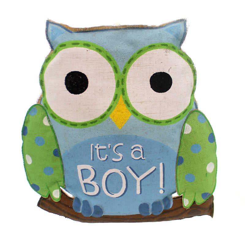 Home & Garden Whooo's Cutest Its A Boy Fabric Baby Announcement Sign 9719616 (27408)