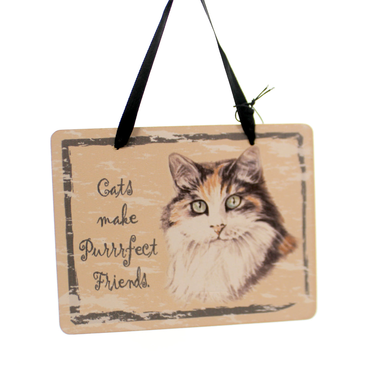 (27483) Calico Cat Plaque