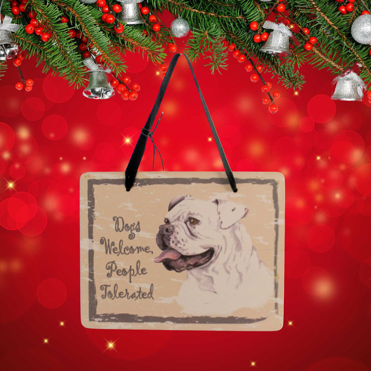 This Little Piggy American Bulldog Plaque - - SBKGifts.com