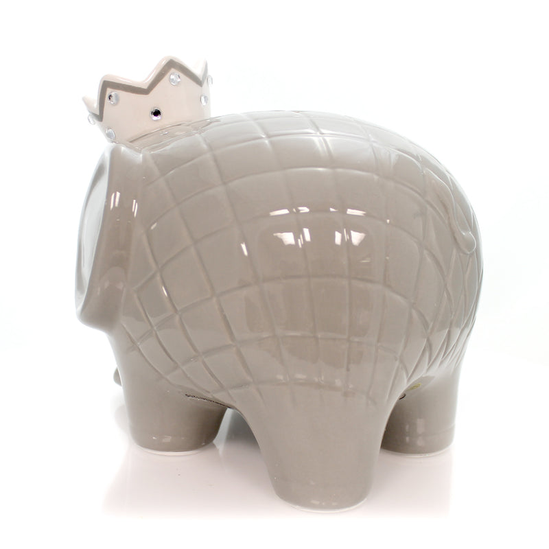 Bank Gray Coco Elephant Bank - - SBKGifts.com