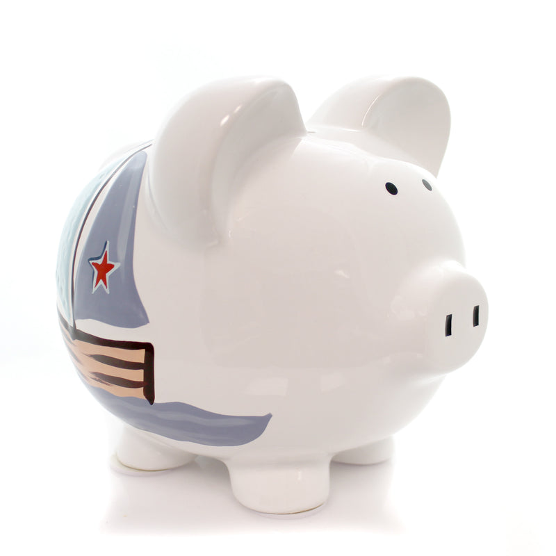 Bank Nautical Bank Large Ceramic Hand Painted 36824 (27543)