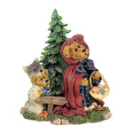 Boyds Bears Resin Lil' Red With B.B. Woof...Going To Grandma's - 1 Figurine 5.25 Inch, Resin - Fairy Tale Bearstone Wolf 2452 (2761)