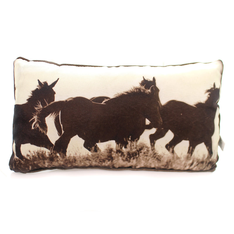 Home & Garden Sunset Run Pillow Fabric Horses Big Sky Carvers 3005210425 (27845)