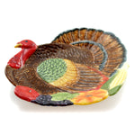 Tabletop Turkey Salad Plate Ceramic Thanksgiving 10711 (27938)
