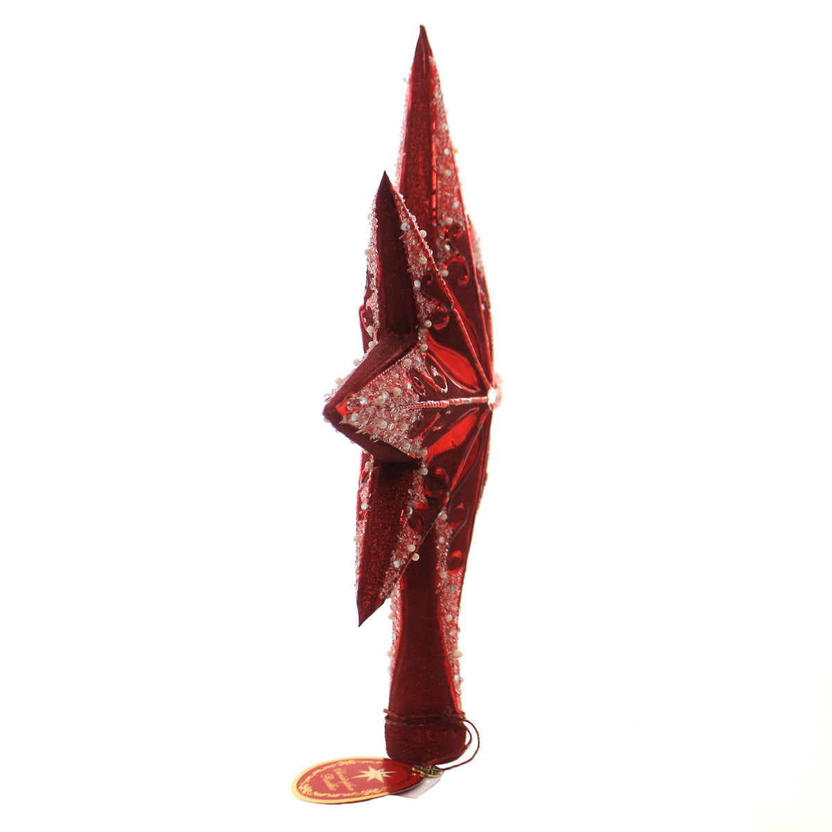 Christopher Radko Ruby Stellar Finial - - SBKGifts.com