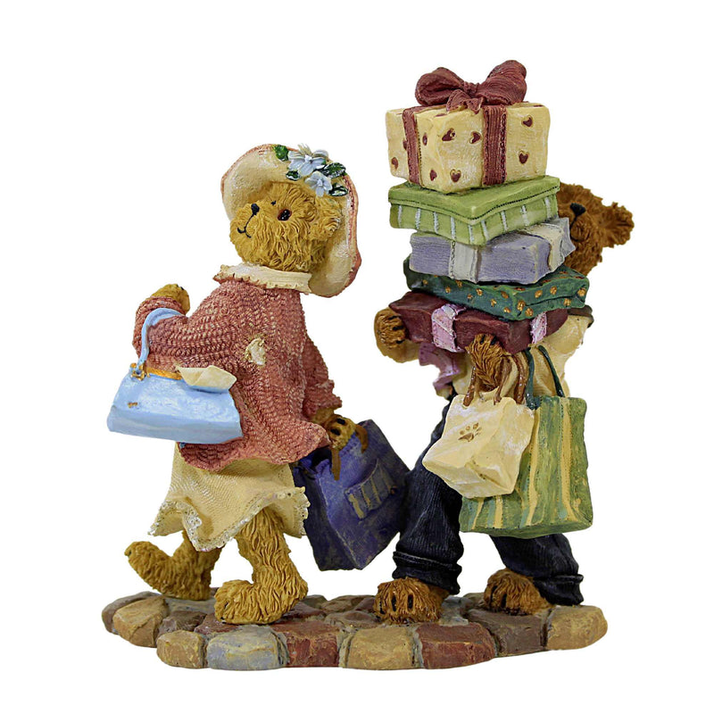 Boyds Bears Resin Ms Shopsalot W/ Schlepper - 1 Figurine 5 Inch, Resin - Bearstone Husband Shop 1E 2277990 (2799)