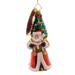 Christopher Radko Balsam Winter Nicholas Glass Ornament Santa Tree 1018179 (28109)