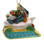 Old World Christmas 2016 Sledding Snowman - - SBKGifts.com