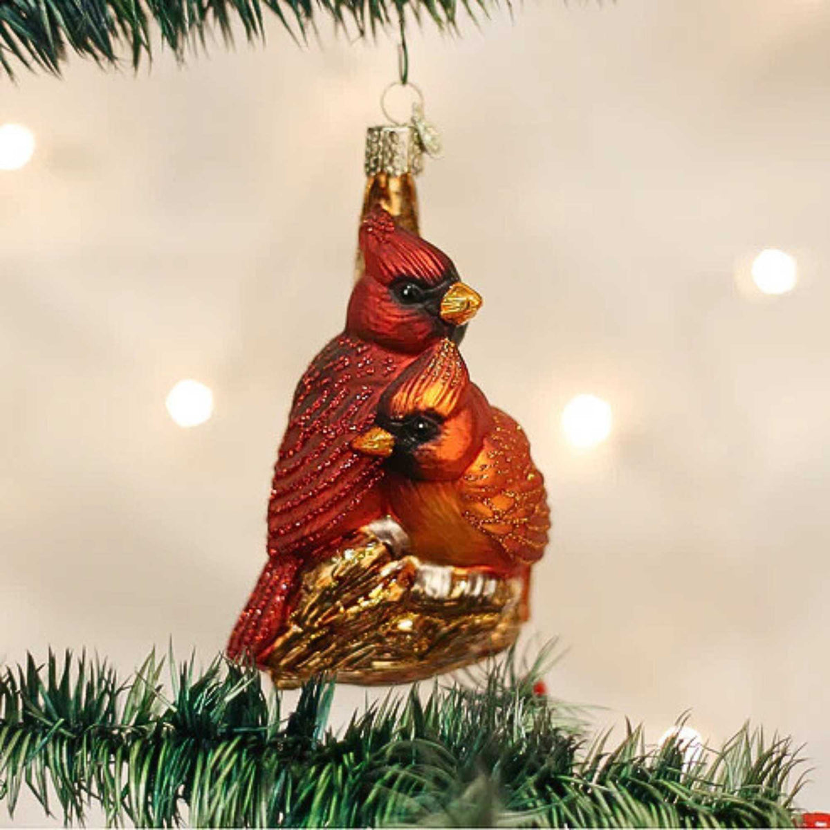 Old World Christmas Pair Of Cardinals - - SBKGifts.com