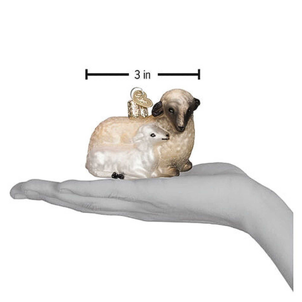 Old World Christmas Sheep With Lamb - - SBKGifts.com