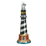 Old World Christmas Cape Hatteras Lighthouse - One Ornament 5.5 Inch, Glass - Diamond Shouls 20017 (28392)