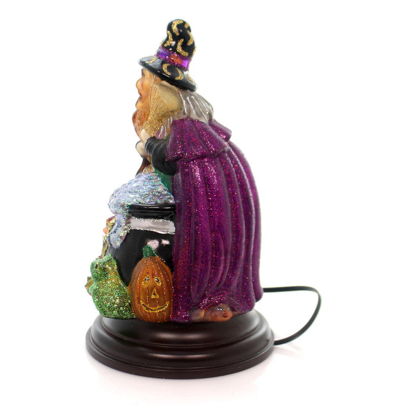 Old World Christmas Witch With Cauldron Light - - SBKGifts.com