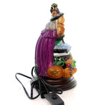 Witch With Cauldron Light - 10.5 Inch, Glass - Iridescent Glitters 529775 (28408)