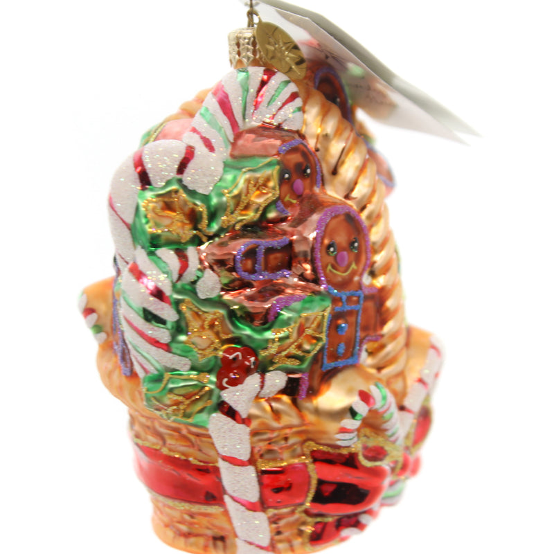 Christopher Radko Ginger Boys Basket - - SBKGifts.com