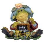 Boyds Bears Resin Ms. Lilypond...Lesson Number One - 1 Figurine 3 Inch, Resin - Teacher Wee Folkstone Frog 36705 (2843)