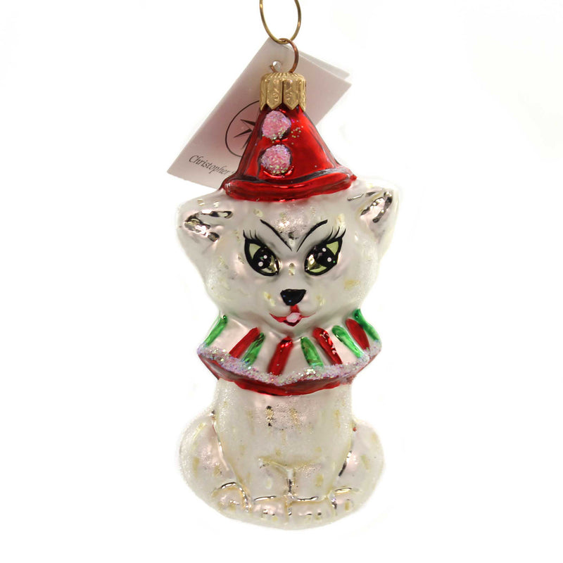 Christopher Radko Kitty Clown Glass Cat 971780 (28520)