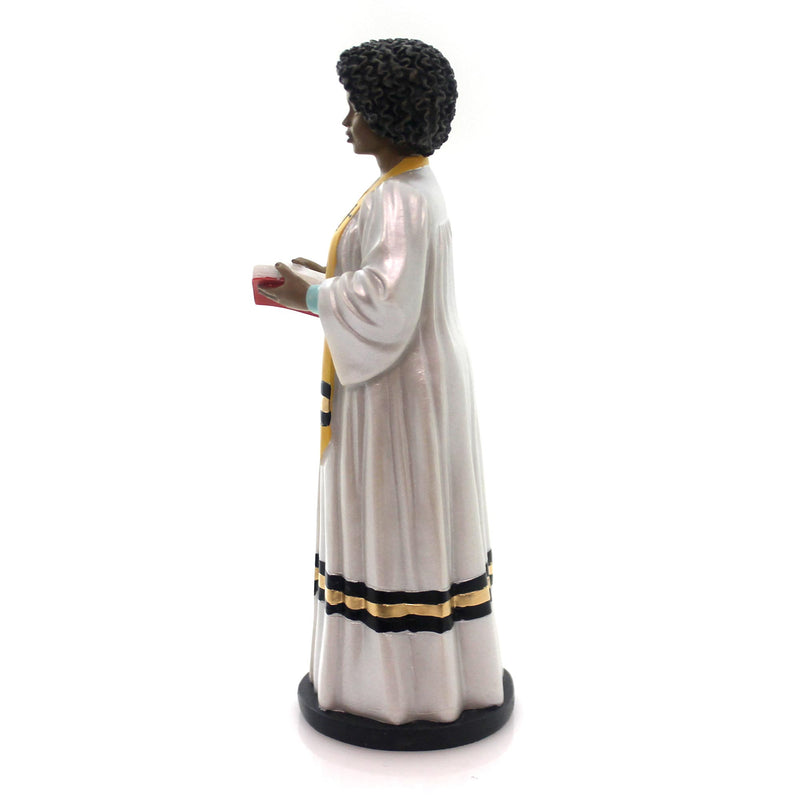 Black Art Female Preacher Polyresin Religious Bible Chruch 27036 (28944)