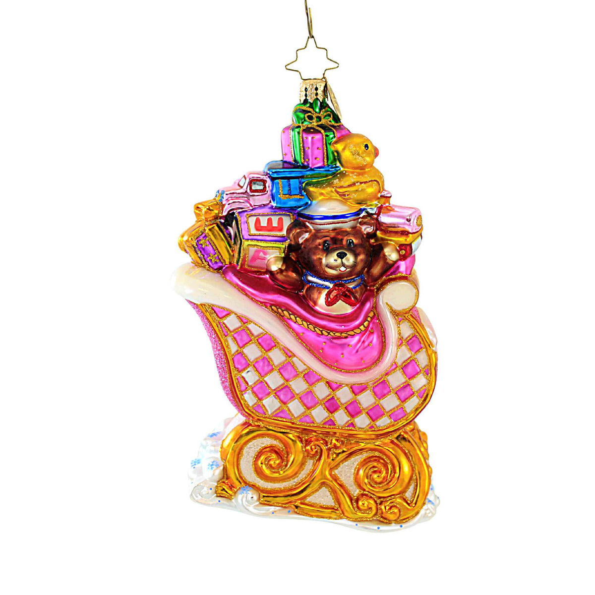 (28963) Baby's Bounty Sleigh Pink