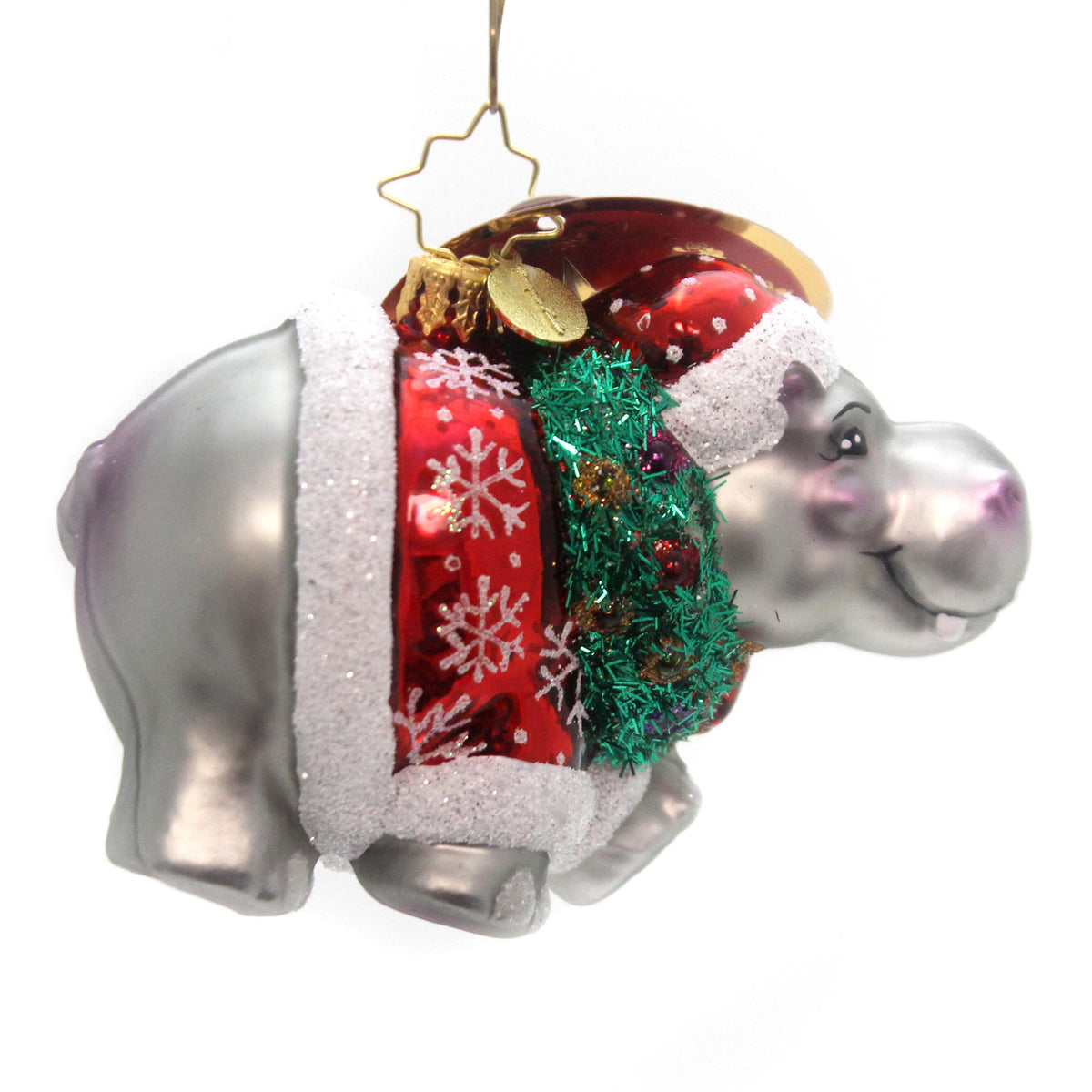 Christopher Radko Hippo Holidaze - - SBKGifts.com