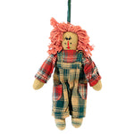 Enesco Molasses - One Plush Ornament 6 Inch, Fabric - Rag Doll Boy Ornament 5628002 (29067)