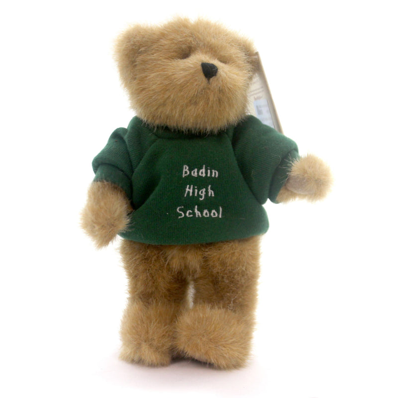 Boyds Bears Plush Badin High School Bear Fabric Head Bean Collection 961704 (29100)