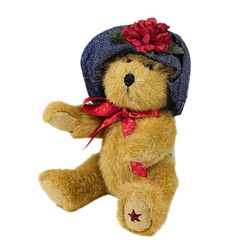 Boyds Bears Plush Madison Fabric Teddy Bear Denium Hat Series 904447 (29121)