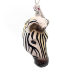 Inge Glas African Zebra Ornament Glass Black White Stripes Horse 110016 (29426)
