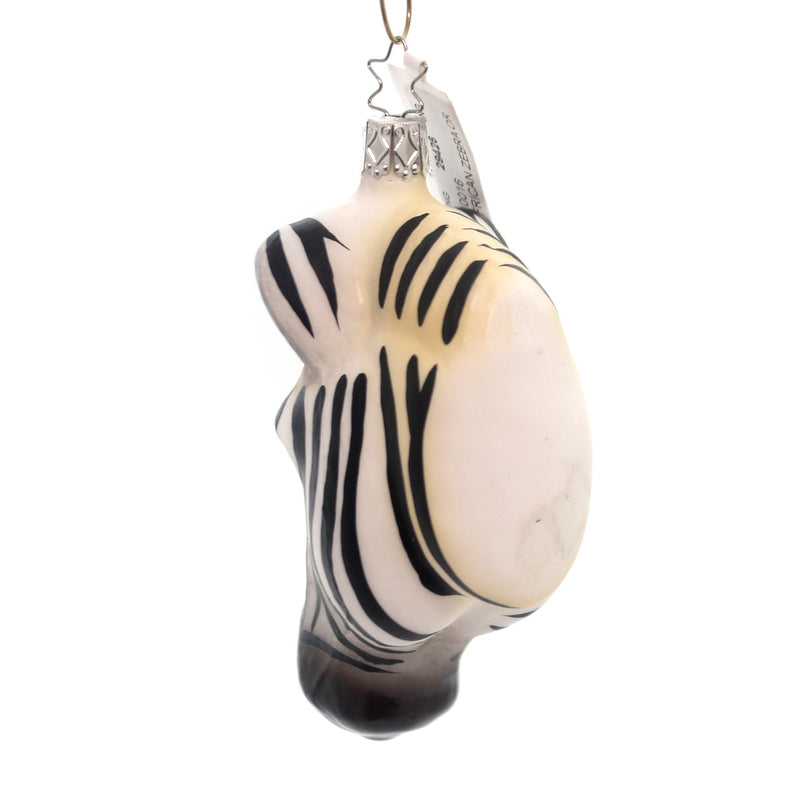 Inge Glas African Zebra Ornament - - SBKGifts.com