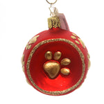 Inge Glas Paws To Remember Glass Food Bowl Ornament Cat Dog 100716 (29432)