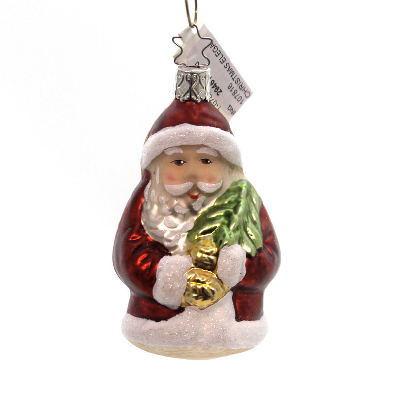 Inge Glas Christmas Elegance Glass Santa Angel Ornament Tree 107816 (29461)