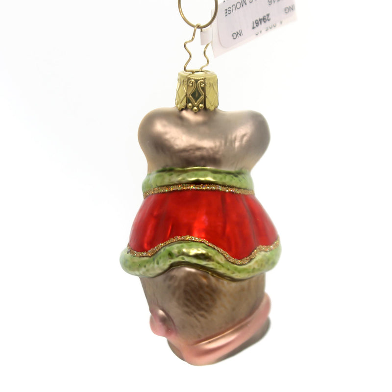 Inge Glas Christmas Mouse - - SBKGifts.com