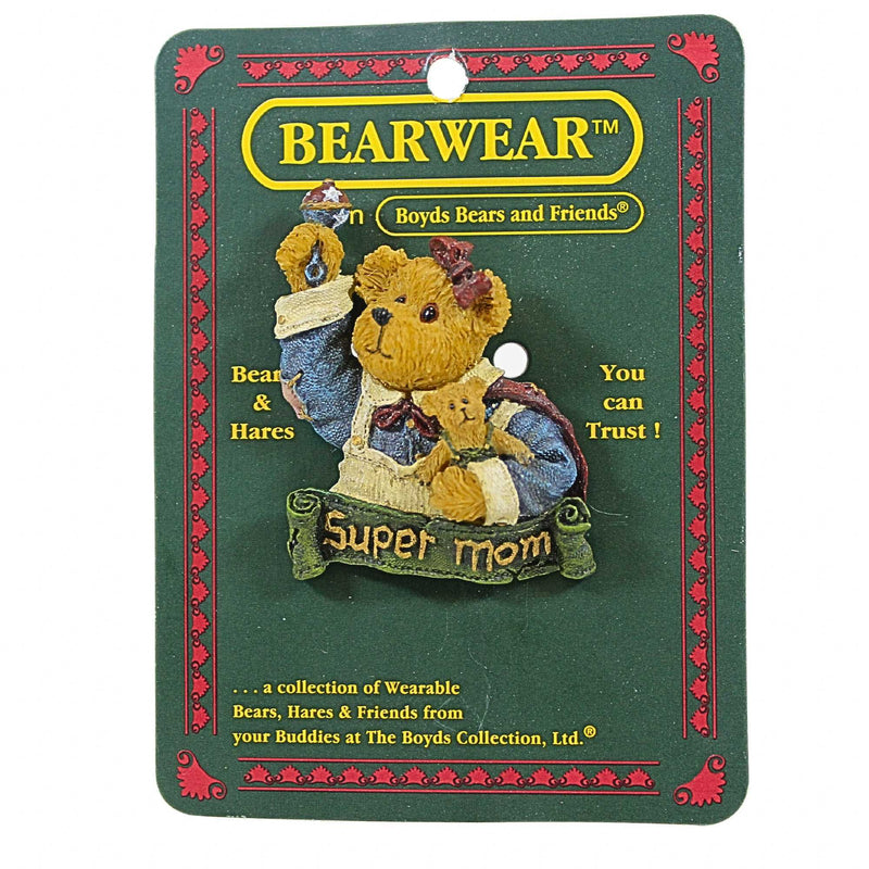 Boyds Bears Resin Ima Mom With Sweet Pea Pin - - SBKGifts.com