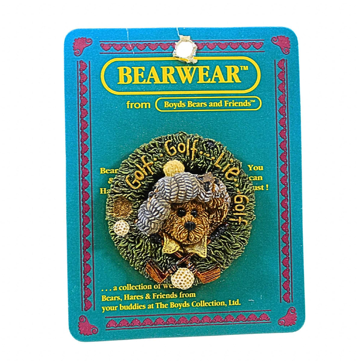 Boyds Bears Resin Arnold Chip N' Putt Pin - - SBKGifts.com