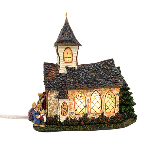 Boyds Bears Resin The Old Stone Chapel - - SBKGifts.com