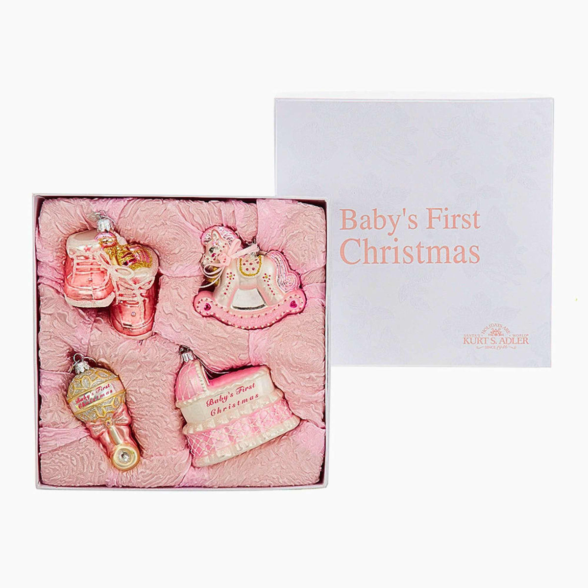 Noble Gems Baby's First Christmas Set Girl - - SBKGifts.com