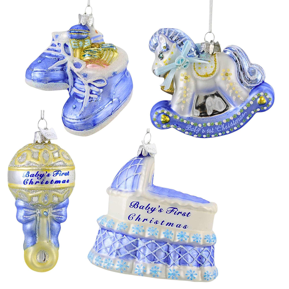 Noble Gems Baby's First Christmas Boy Set - - SBKGifts.com