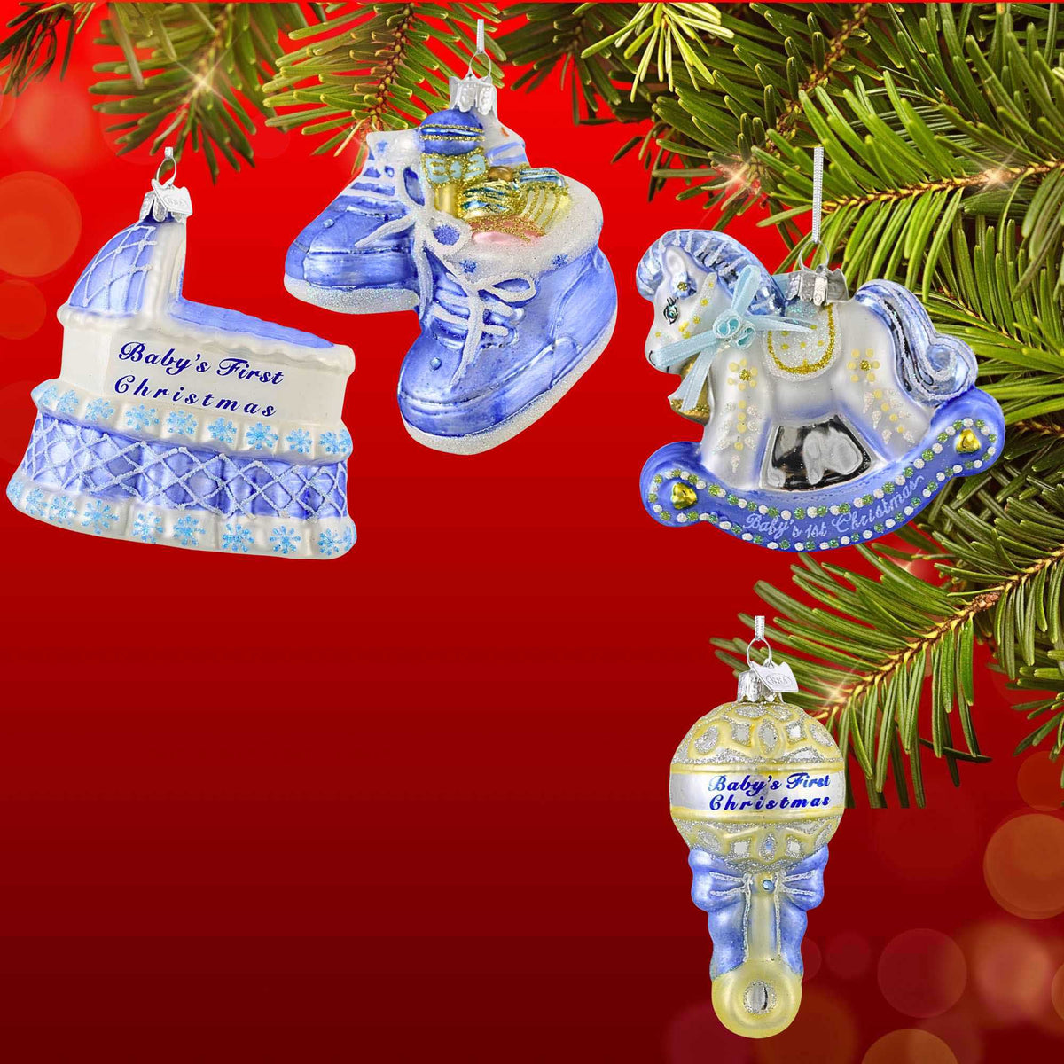 Noble Gems Baby's First Christmas Boy Set - - SBKGifts.com