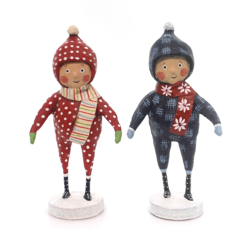 Lori Mitchell Snow Day Duo Polyresin Winter Fun 38145 (29984)