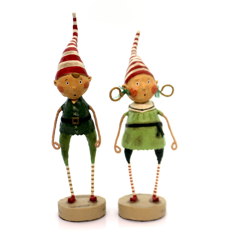 Lori Mitchell Tootsie & Tinker Twinkle Christmas Elves Santa Helpers 10603 (29992)