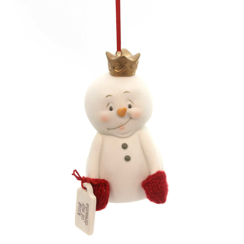 King Of My Dreams Ornament - 3.25 Inch, Porcelain - Christmas Snowpinions 4051445 (30172)