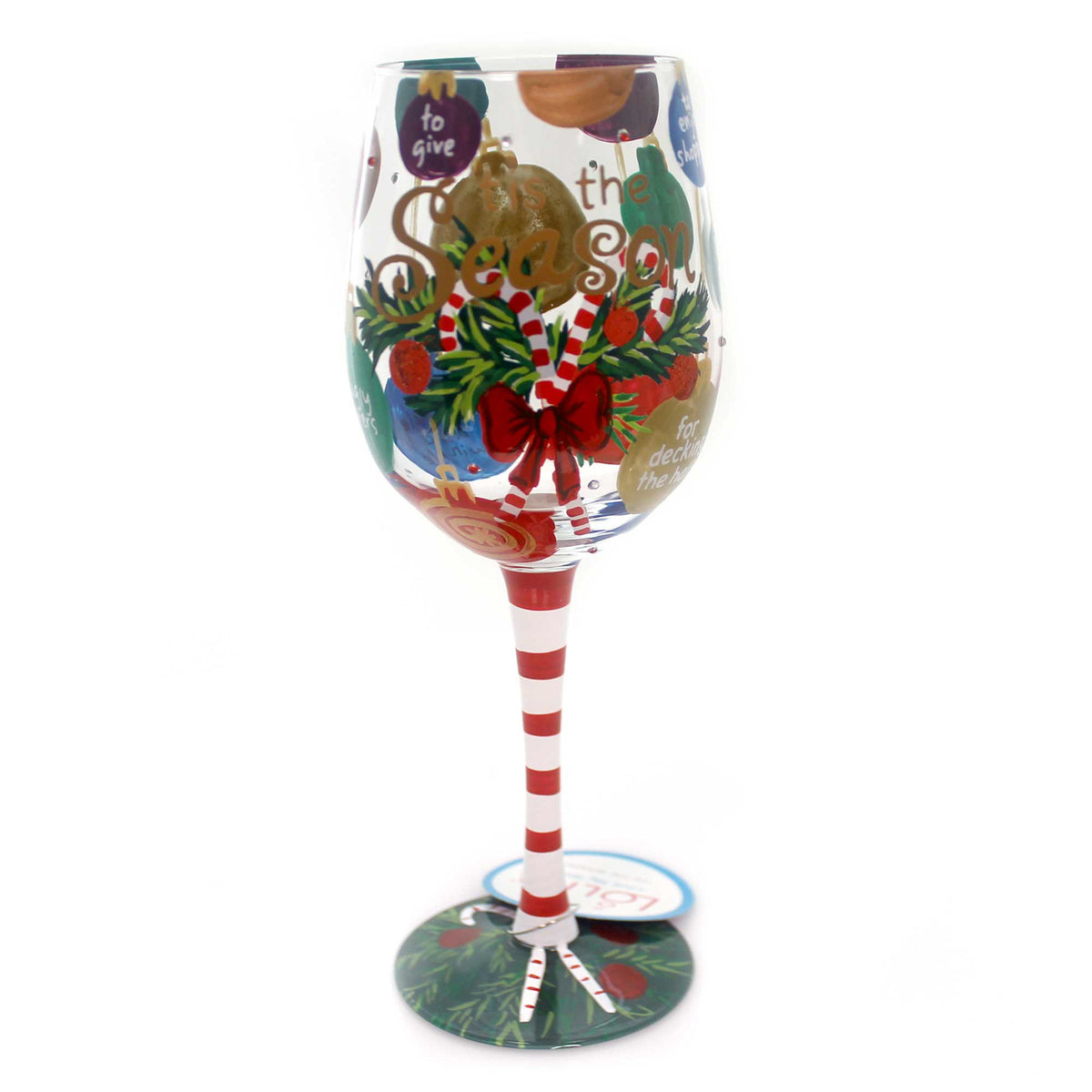 30300 Tis The Season Wine Glass GLS115546Q