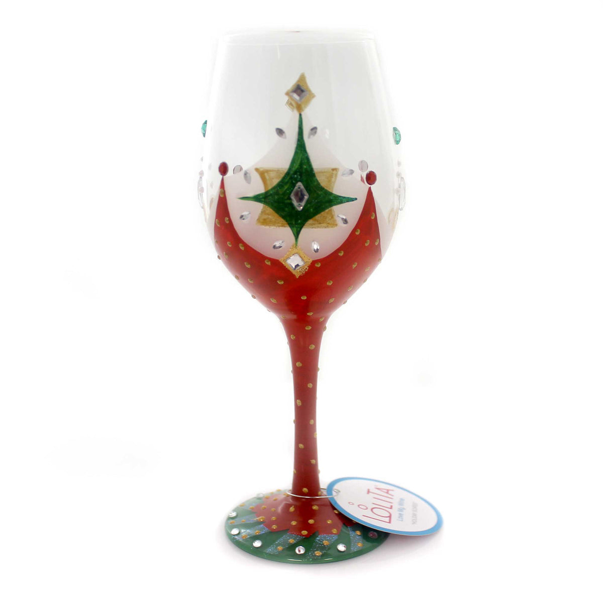 Tabletop Holiday Soiree Wine Glass - - SBKGifts.com