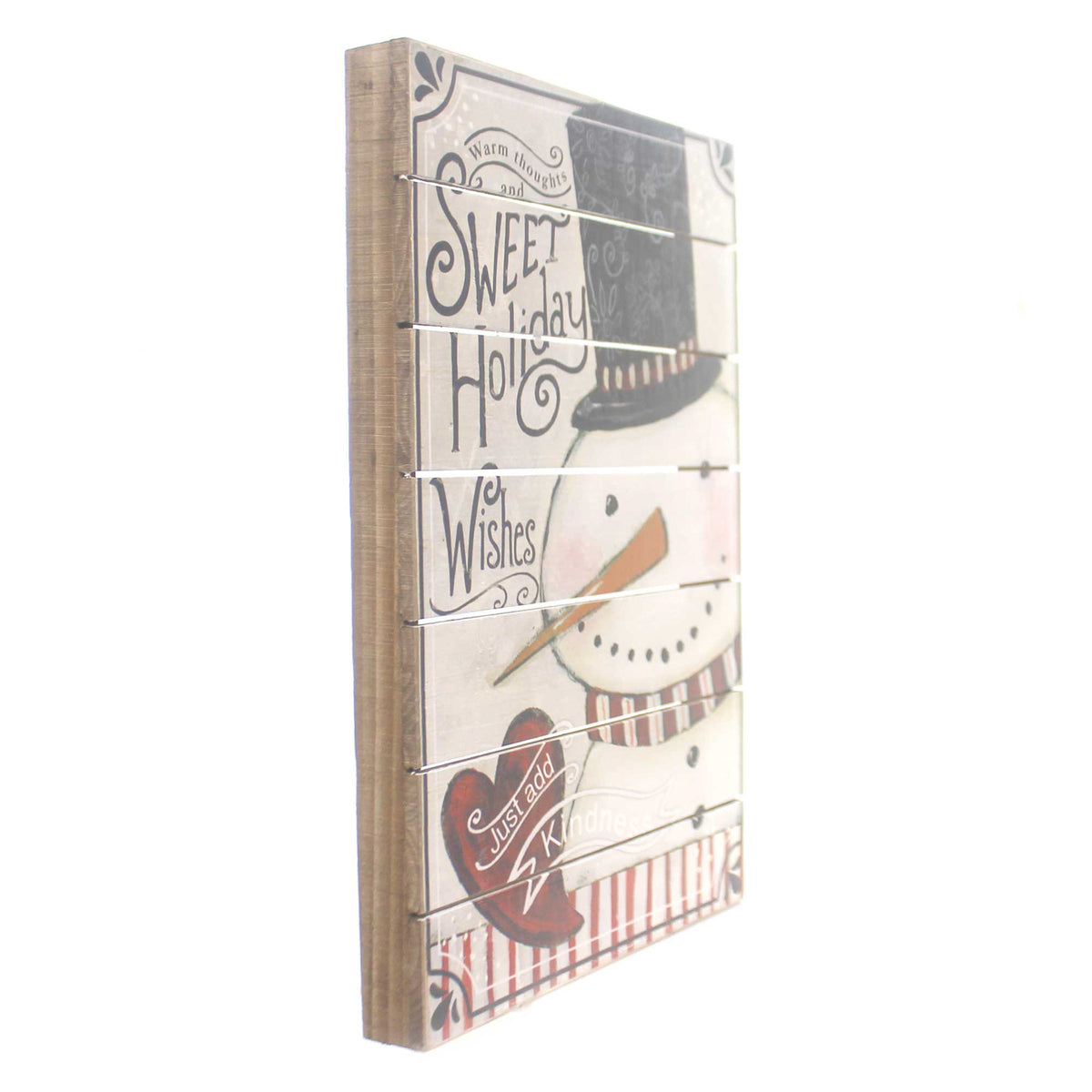 Christmas Holiday Wishes Snowman Wall Art - - SBKGifts.com