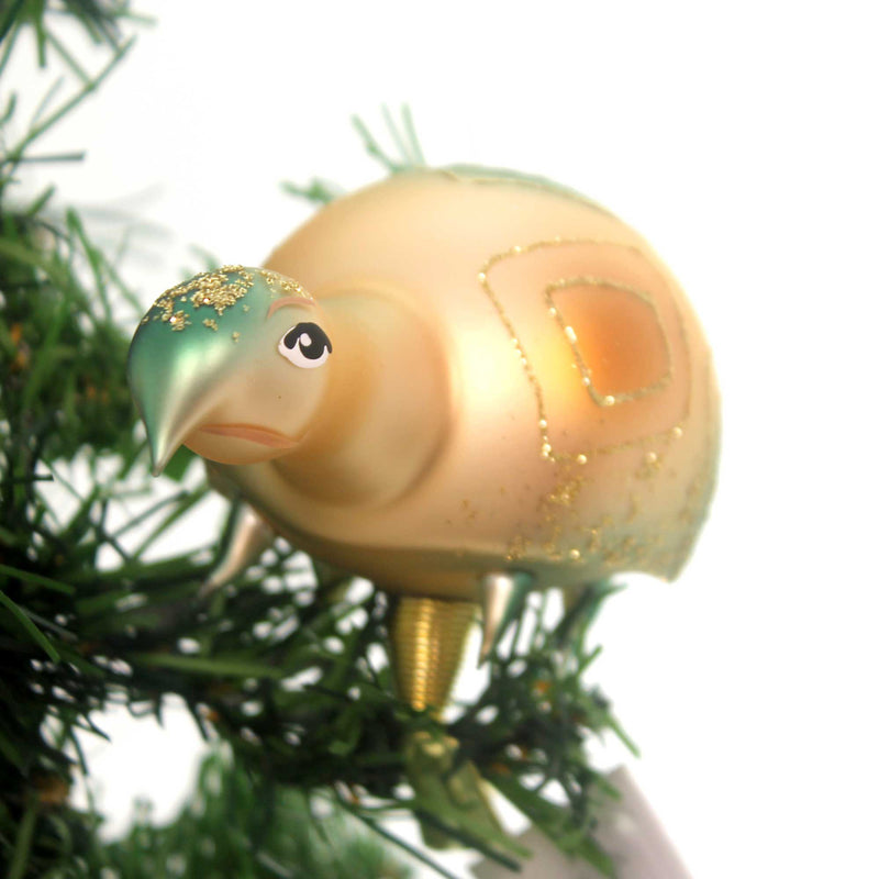 Golden Bell Collection Turtle Clip On Glass Ornament Czech Republic An259 (30641)