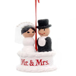 Fisher Little People Cake Top Ornament - 3 Inch, Plastic - Mr & Mrs Bride Groom 4051732 (30804)
